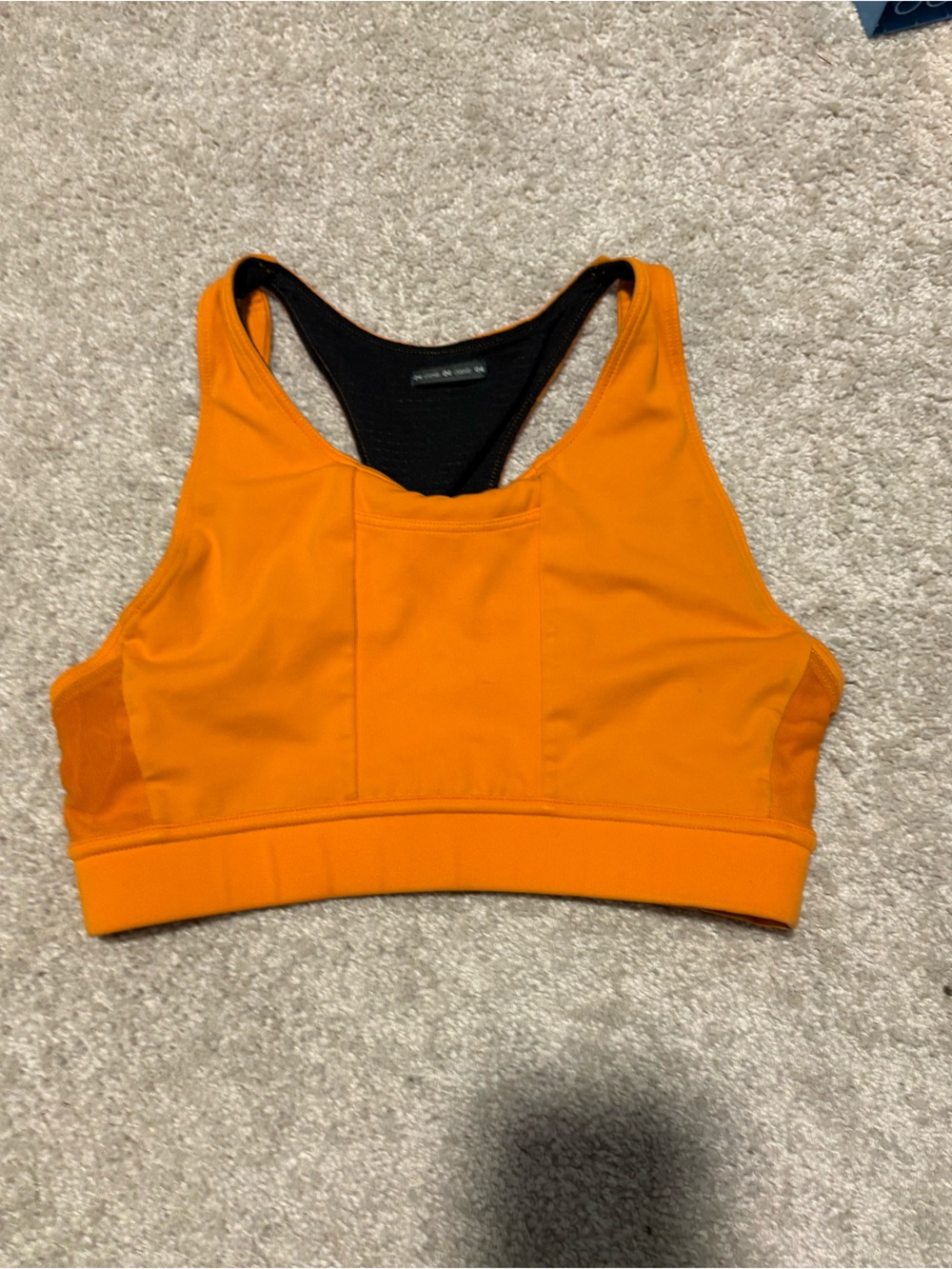 Oiselle Orange Sports Bra Size 4 Athletic Running Workout